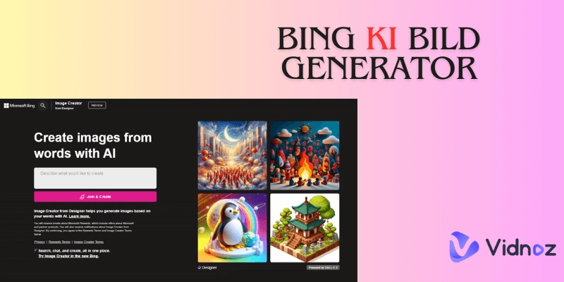 Vollständige Anleitung zum Bing KI Bildgenerator & Alternativen