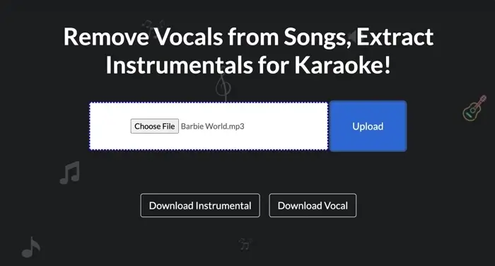 Acapella AI Vocal Remover