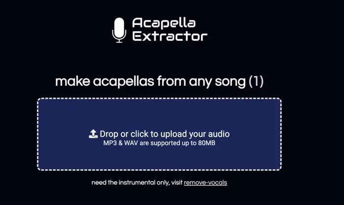 acapella-extractor-online