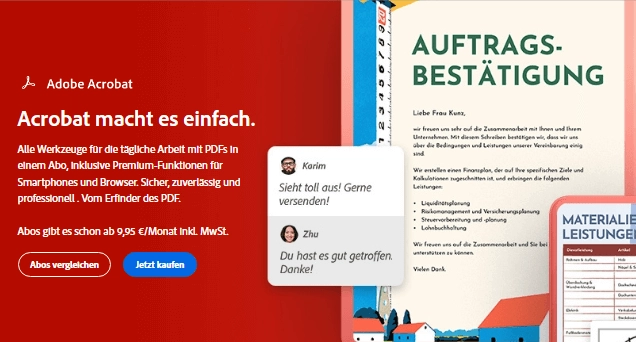 Adobe Acrobat – PDF-Wasserzeichen-Entferner für Windows und Mac