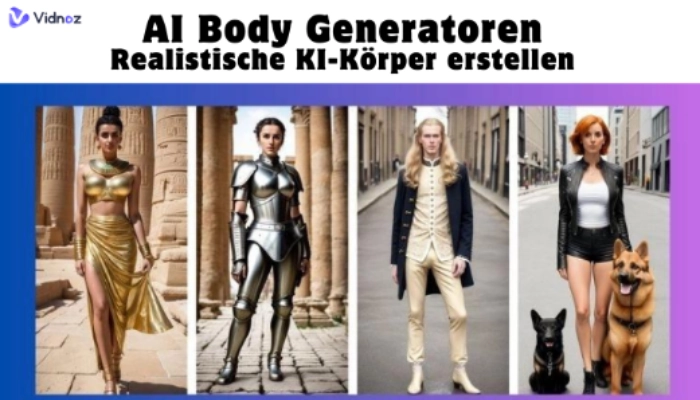Top 5 AI Body Generatoren für schnelle und realistische Erstellung menschlicher Körper