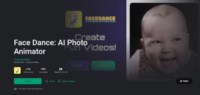 AI Photo Animator, um Ihre Fotos mit vielen Gesichtsausdruecken zu animieren