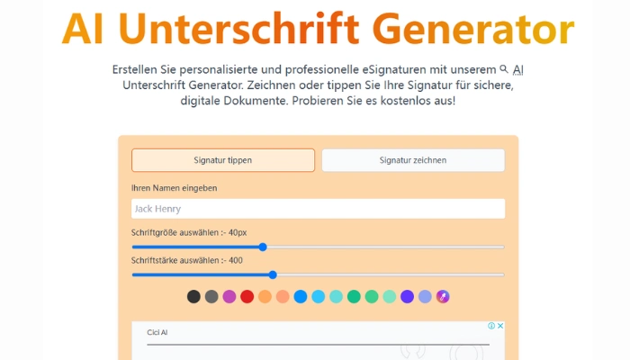 ai signatur generator