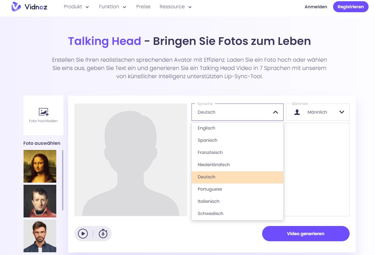 Vidnoz - AI Talking Head