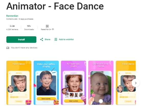 Animator – Lassen Sie Ihre alten Fotos lebendig aussehen
