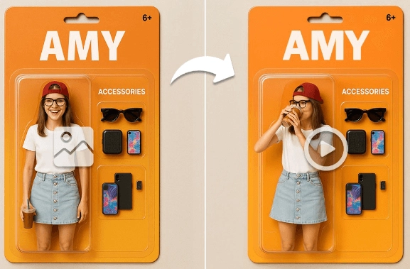 Animieren Sie Ihre KI Actionfigur mit Vidnoz AI