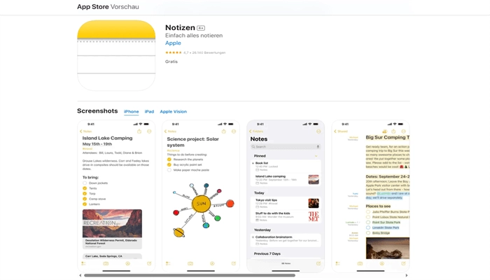 app-fuer-notizen-apple-store
