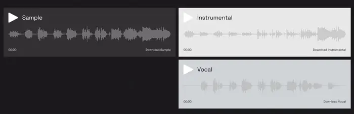 Audiospuren von Acapella Extractor