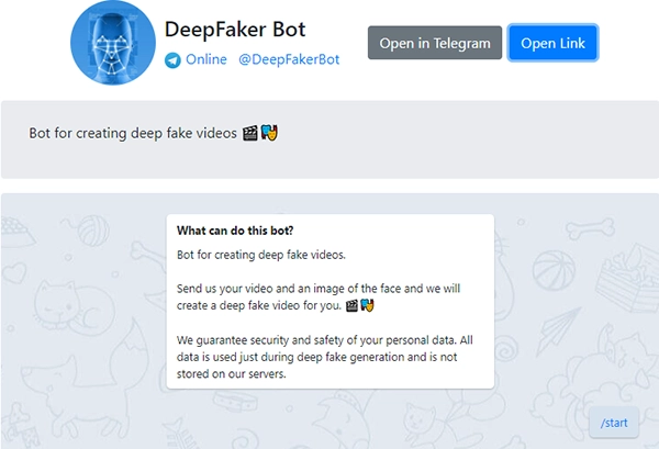 Telegram Deepfake Bot - Einfache Erstellung von Deepfakes