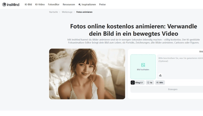 bild mit ki zum leben erwecken mit insmind