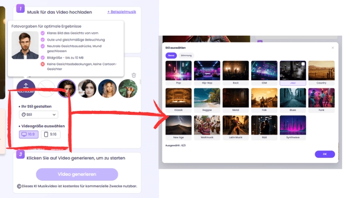 Bilder singen lassen Schritt 3