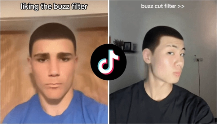 Buzz Cut-Filter TikTok