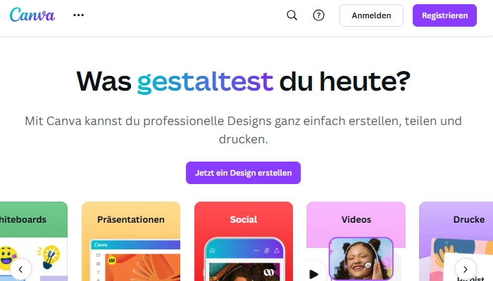 Canva - Live Fotos in Video online konvertieren