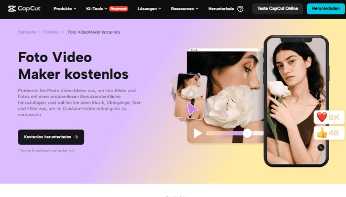 Capcut Foto VIdeo Maker kostenlos