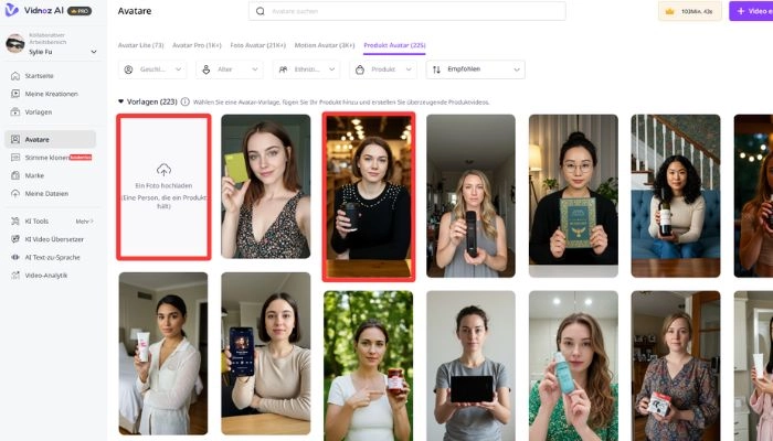chatbot-ecommerce-avatar-auswaehlen