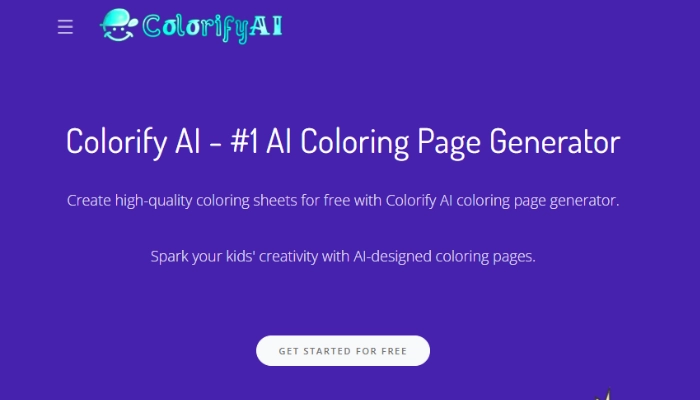 Colorify AI - kostenloser KI-Malbuch-Generator ohne Anmeldung