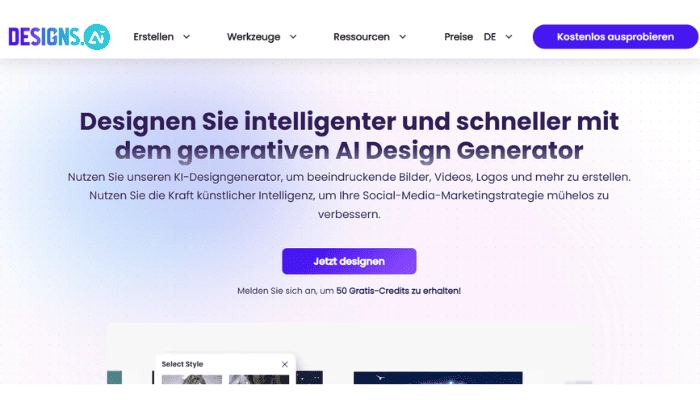 Design AI - Generative KI fuer die KI-gestuetzte Werbungerstellung