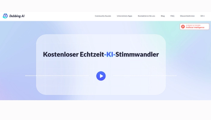 discord stimmenverzerrer dubbing ai