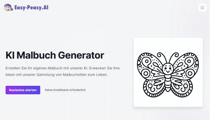 Easy-Peasy AI - KI Malbuch erstellen online