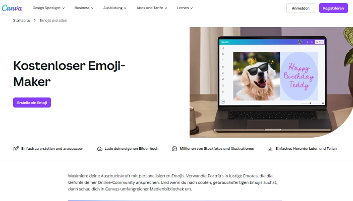 emoji selber erstellen Canva Emoji Maker