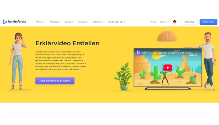 erklaervideo erstellen schule mit renderforest