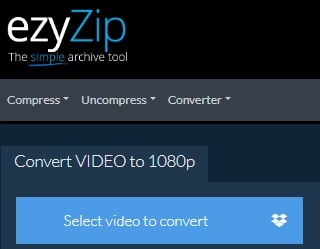 EzyZip: Kostenloser Auflösung-Downscaler, um Videos in HD zu skalieren