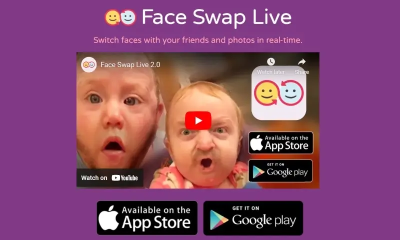 Face Swap Live App für Android und iOS