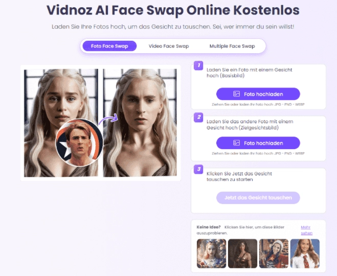 face-swap-vidnoz-kostenlos