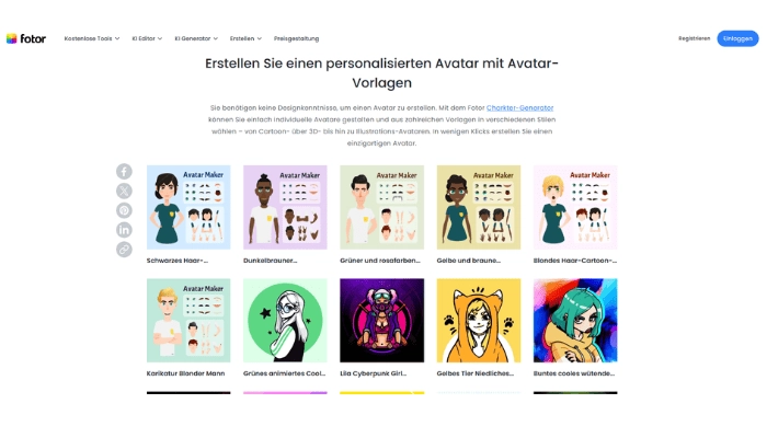 Fotor Avatar Generator