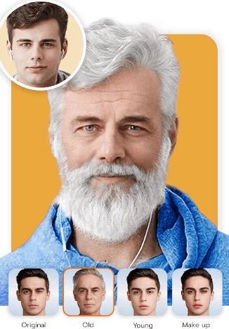 Gesichter älter machen mit FaceLab App