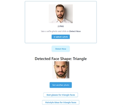 Gesichtsform-Bestimmen-App - Brillen- und Frisurenvorschläge