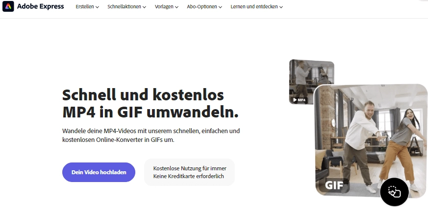 GIFs aus Videos erstellen mit Adobe Express