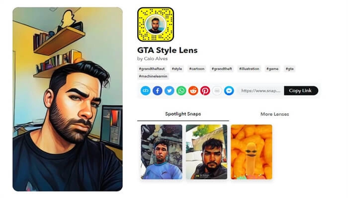 gta photo filter app snapchat