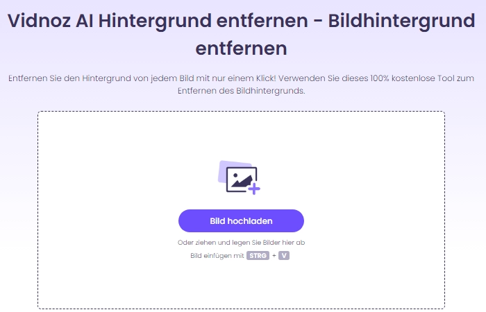 Hintergrund von Logo kostenlos und schnell entfernen mit Vidnoz AI