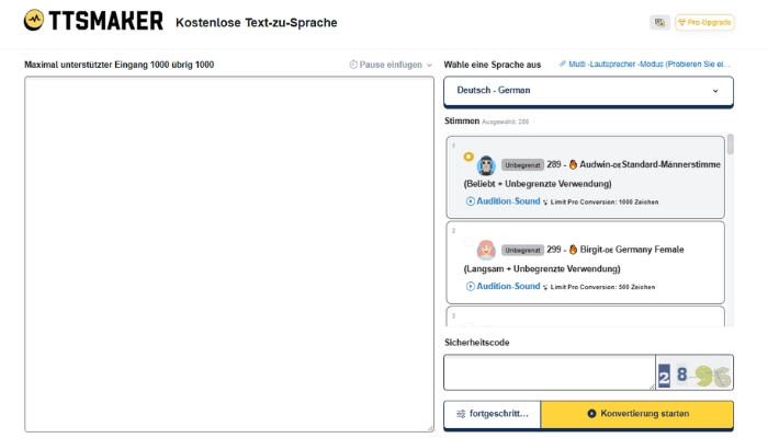 hoerbuch erstellen mit ttsmaker