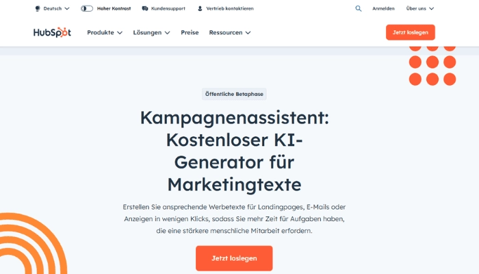HubSpot - KI-gestuetzte Kundenplattform für Marketing Teams