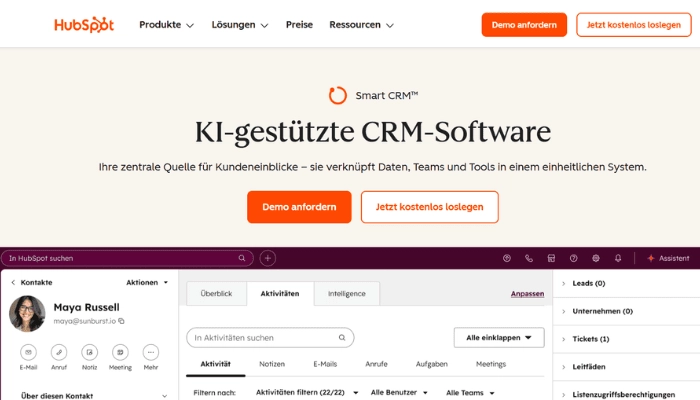 ki crm software hubspot