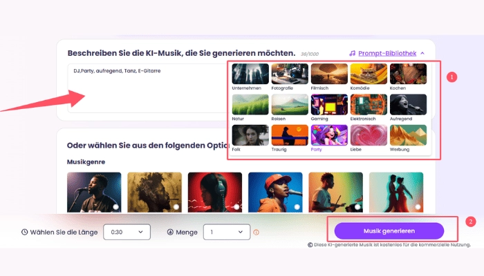 ki dj song erstellen mit vidnoz