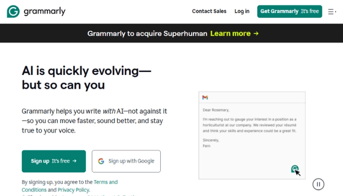 ki fuer wissenschaftliche arbeiten Grammarly