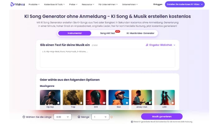 ki geburtstagslied mit vidnoz ki song generator