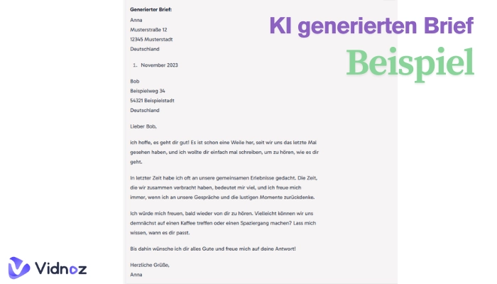 KI generierten Brief