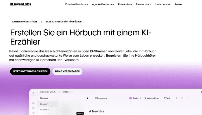 ki hoerbuch erstellen mit elevenlabs