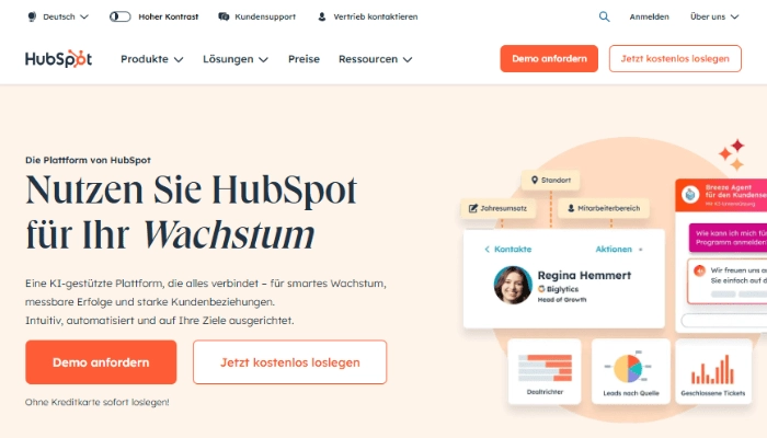 ki online shop erstellen HubSpot