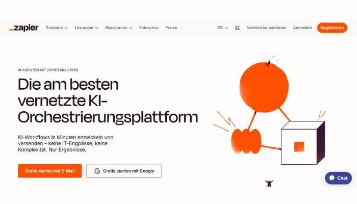 ki tools fuer unternehmen zapier ai