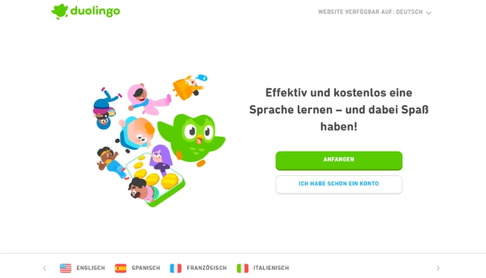 KI zum Lernen Duolingo