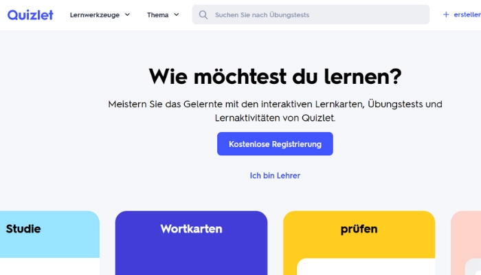 KI zum Lernen Quizlet