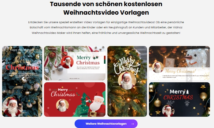 kostenlosen Weihnachtsvideo Vorlagen