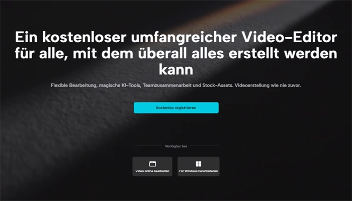 kostenloser umfangreicher video editor