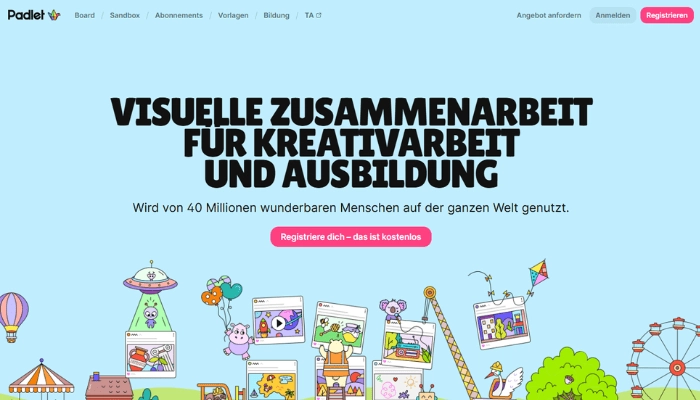 lernlandkarte erstellen Padlet