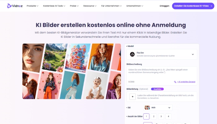 lernlandkarte erstellen Vidnoz KI Bildgenerator